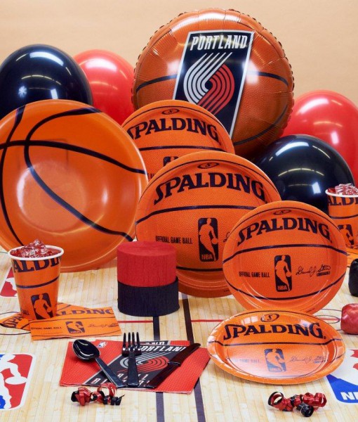 Portland Trailblazers NBA Basketball Deluxe Party Kit