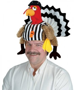 Plush Referee Turkey Hat Adult