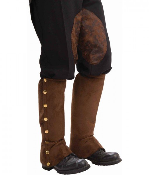 Steampunk Male Spats Brown Adult