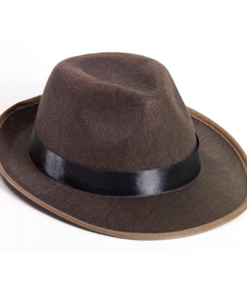 Brown Fedora Adult Hat