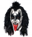 KISS Demon Deluxe Latex Full Mask With Hair (Adult)