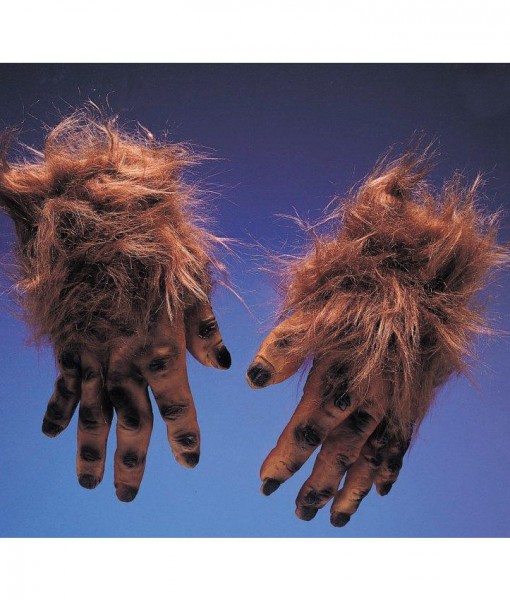 Werewolf Brown Hairy Hands Adult