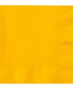 School Bus Yellow (Yellow) Lunch Napkins (50 count)