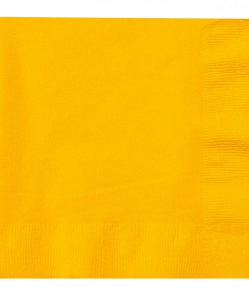 School Bus Yellow (Yellow) Lunch Napkins (50 count)
