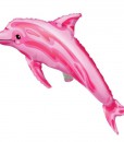 Pink Dolphin Jumbo Foil Balloon