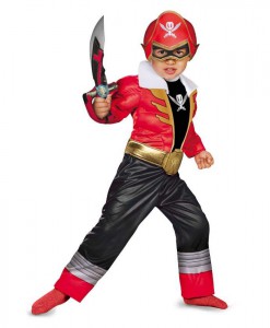 Power Ranger Super Megaforce Red Ranger Toddler / Child Muscle Costume
