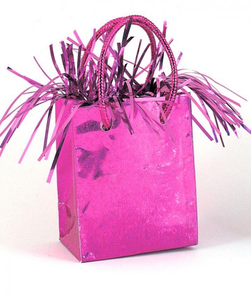 Mini Gift Bag Balloon Weight - Hot Pink