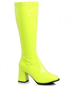 Neon Yellow Womens Gogo Boots