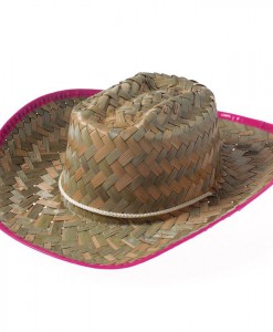 Cowgirl Hat with Pink Trim