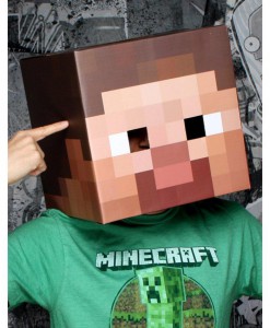 Minecraft Steve Head Mask Adult