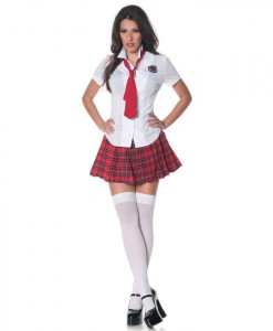 Teachers Pet Sexy School Girl Dress Costume