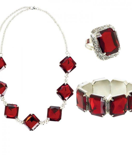 20's Ruby Jewelry Set