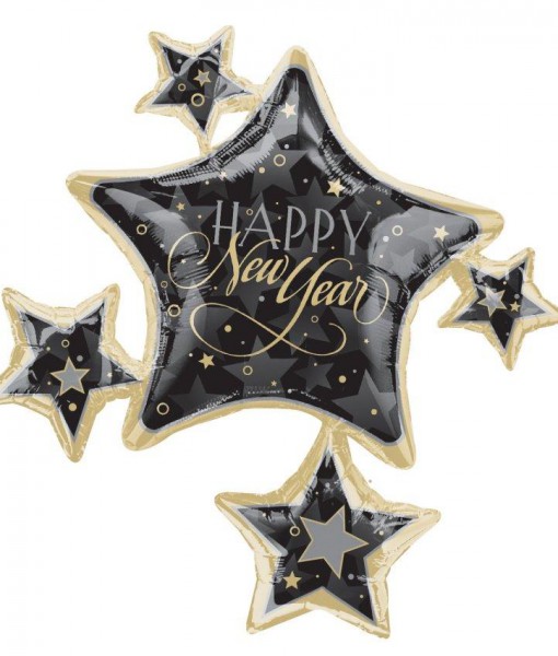 New Year Cluster 35 Foil Balloon