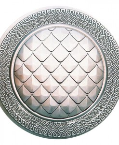 Goth Feast Scaled Shield Dessert Plates (8 count)