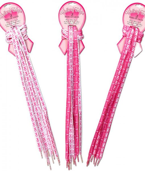 Breast Cancer Awareness Shoe Laces (2 pair)