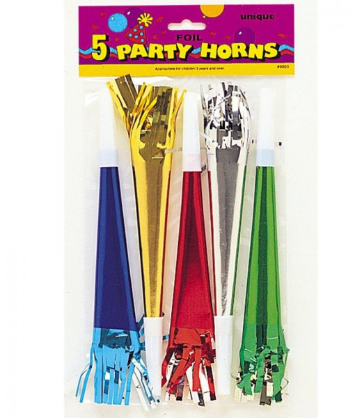 Foil Horns (5 count)