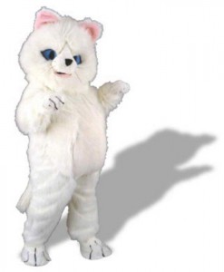 Fluffy the Kitty Mascot Adult Costume