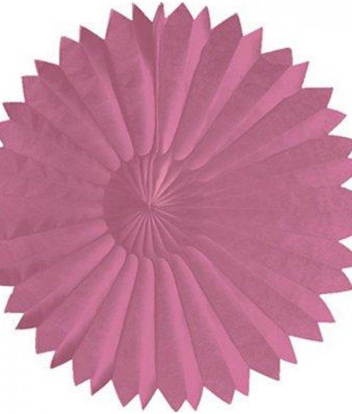 Pink 10 Paper Tissue Fan