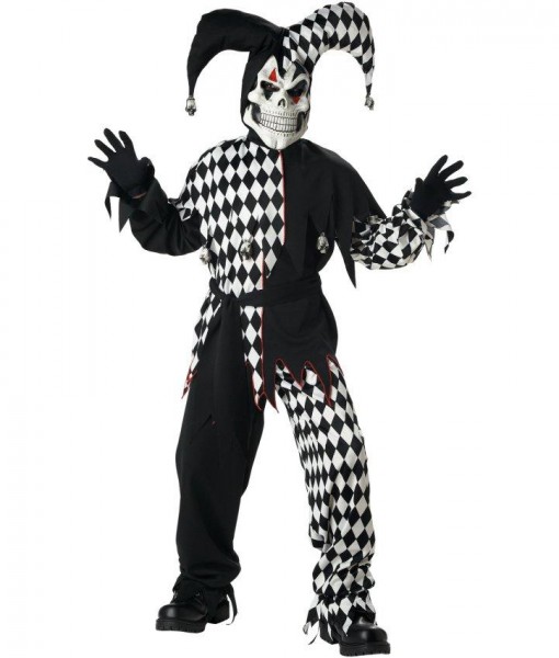 Evil Jester Child Costume