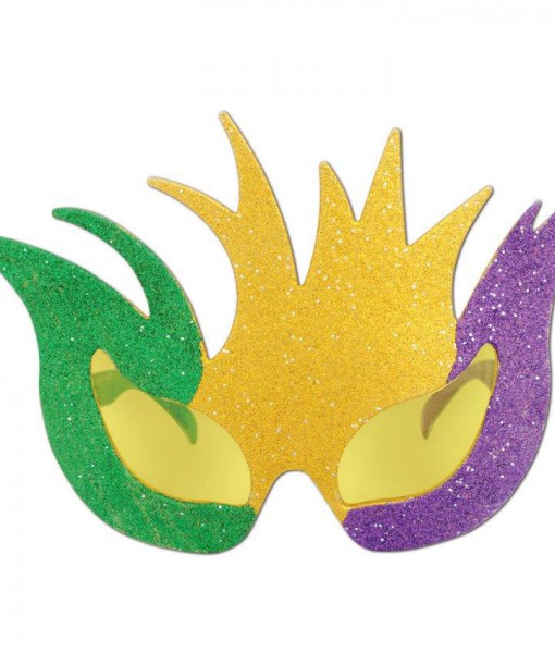 Mardi Gras Glittered Mask Fanci-Frames