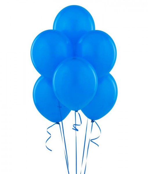 True Blue (Blue) 11 Matte Balloons (6 count)