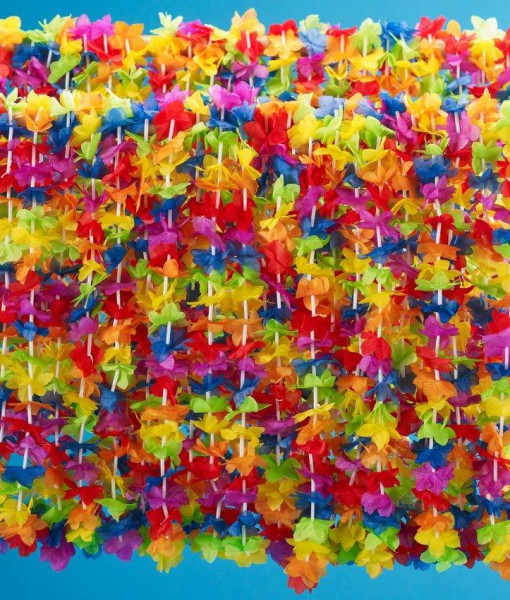 Silk 'N Petals Rainbow Floral Leis (50 count)