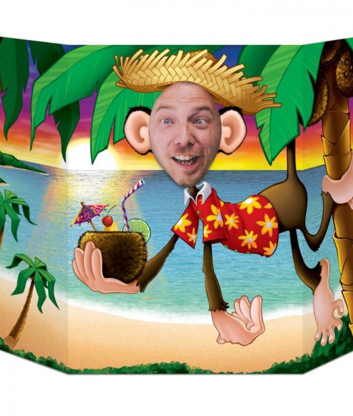 Luau Monkey Photo Prop