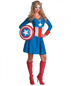 Captain America Female Classic Adult Costume