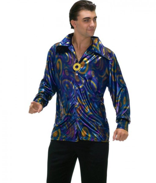 Dynomite Dude Disco Shirt Adult Costume