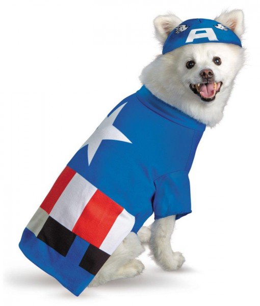 Pet Captain America Costume