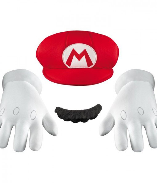 Super Mario Bros. - Mario Hat  Gloves And Mustache Kit