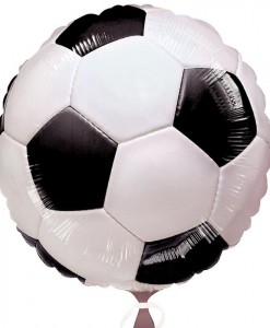 18 Foil Soccer-Themed Balloon