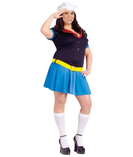 Ms. Popeye Adult Plus Costume