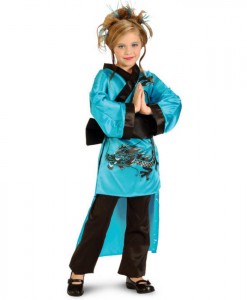 Teal Dragon Child Costume