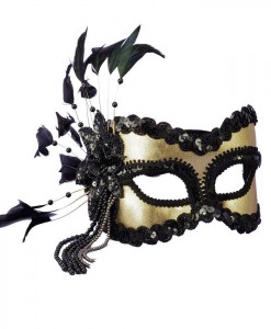 Black and Gold Carnival Mask