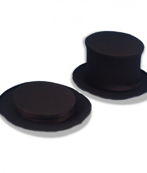 Collapsible Top Hat Black Child