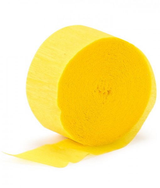 Buttercup Yellow (Yellow) Crepe Streamer - 81'