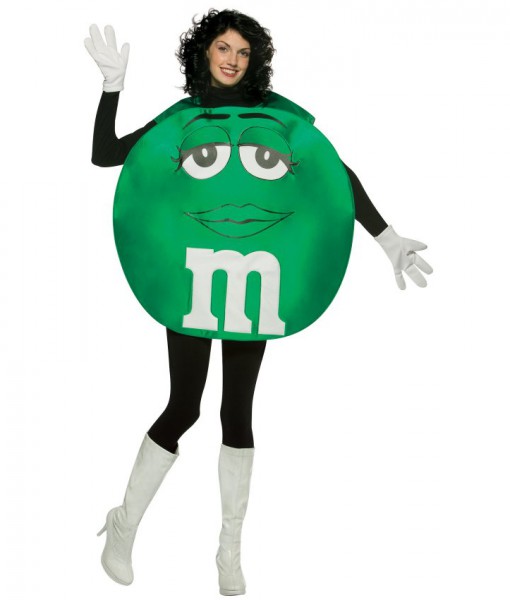 MMs Green Poncho Adult Costume