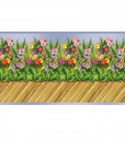 30' Tropical Flower Bamboo Wall Border Roll