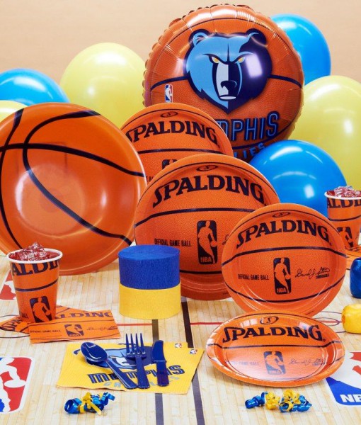 Memphis Grizzlies NBA Basketball Deluxe Party Kit