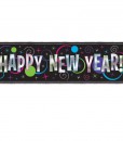 5' New Year's Giant Metallic Banner
