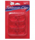 Clear Plastic Tablecover Clips (6 count)