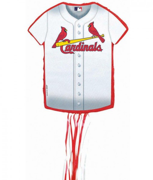 St. Louis Cardinals Baseball - Shirt Shaped Pull-String Pinata