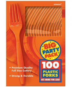 Orange Peel Big Party Pack - Forks (100 count)