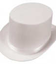 Satin (White) Adult Top Hat