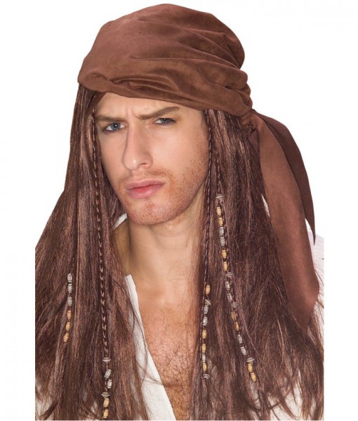 Caribbean Pirate Wig With Beads