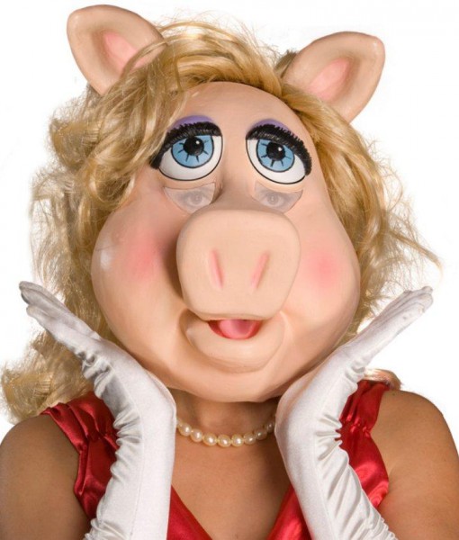 The Muppets Ms. Piggy Deluxe Overhead Latex Mask Adult
