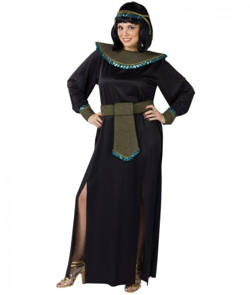 Black/Gold Cleopatra Adult Plus Costume