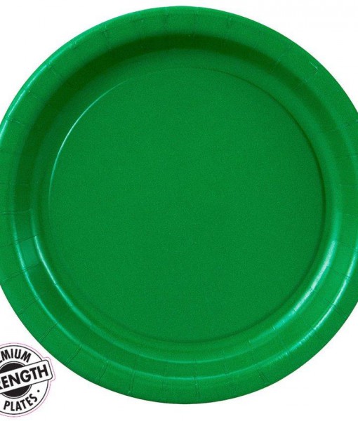 Emerald Green (Green) Dessert Plates (24 count)