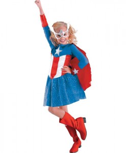 Captain America Girl Classic Toddler / Child Costume